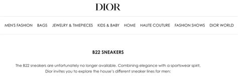 Reasons Why Dior B22 Sneaker Got Discontinued 